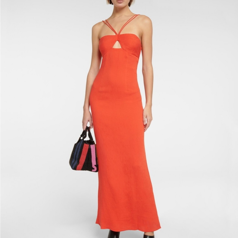 STAUD Gianna Halter Maxi Dress